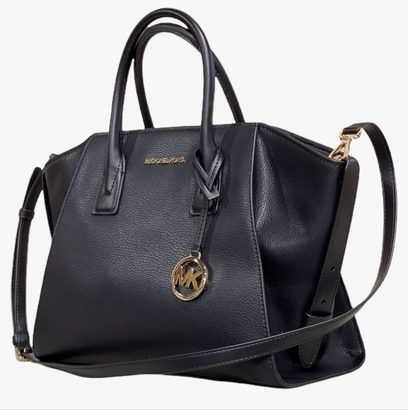 Michael Kors Black Avril Leather Satchet ⚫️ - Picture 2 of 10